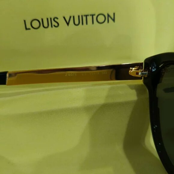 Louis Vuitton Black Round Sunglasses | Gold Detail | Designer Luxury - Picture 5 of 6